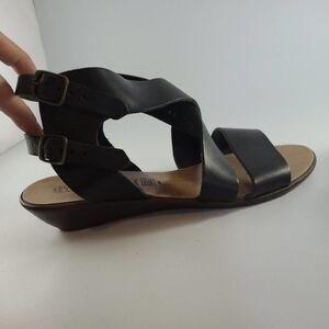 Seychelles Heel Sandals Black Size 8.5 New Without Box 1.5" Heels Gladiato Italy